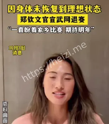 郑钦文退赛原因